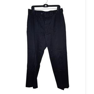 Perry Ellis Portfolio Black 100% Cotton Dress Pants Size 34 X 30